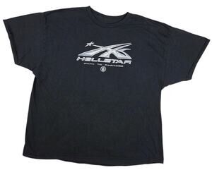Hellstar Path To Paradise Chrome Graphic T-Shirt Black 3XL Streetwear Unisex